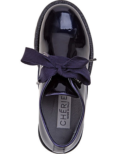 Синие лакированные ботинки Cherie - 2030409780089 - Фото 4