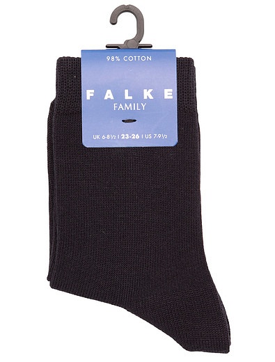 Синие хлопковые носки FALKE - 1530419780167 - Фото 1