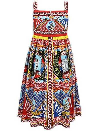 Платье с красочным принтом Dolce & Gabbana - 1054609379790 - Фото 2