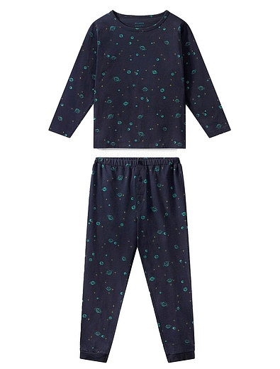 Хлопковая пижама с принтом &quot;космос&quot; Bonpoint - 0214519181024 - Фото 1