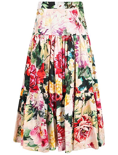 Длинная юбка с цветочным узором Dolce & Gabbana - 1043909970158 - Фото 1