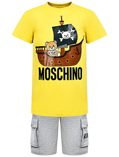 Комплект из футболки и шорт Moschino - 3024519171805 - Фото 1