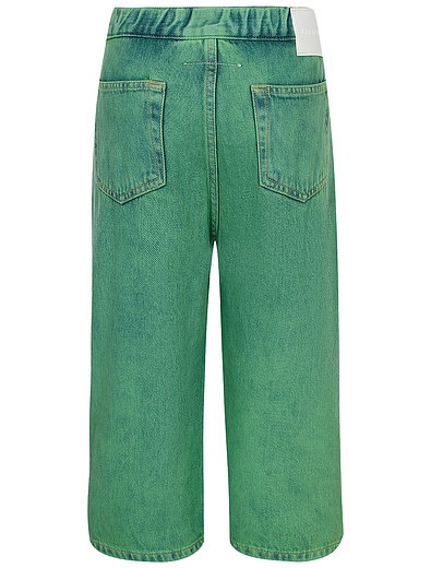 Зеленые свободные джинсы MM6 Maison Margiela - 1164529370118 - Фото 3