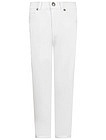 Белые джинсы с декоративной цепью - 1164519373204