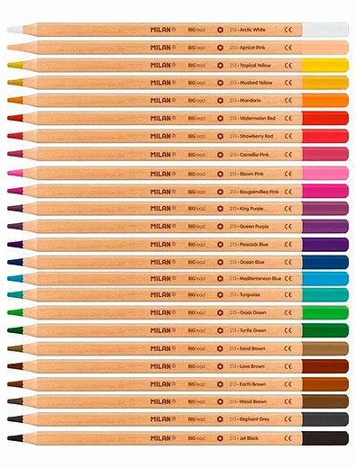 Набор цветных карандашей, 24 цвета MILAN - 6884528370043 - Фото 2