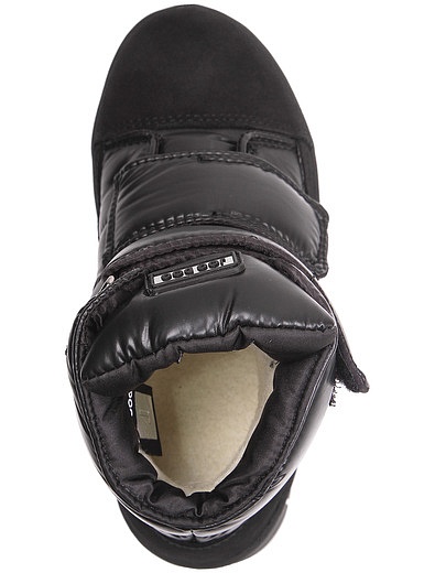 Черные утепленные ботинки на липучках Jog Dog - 2031119880465 - Фото 4