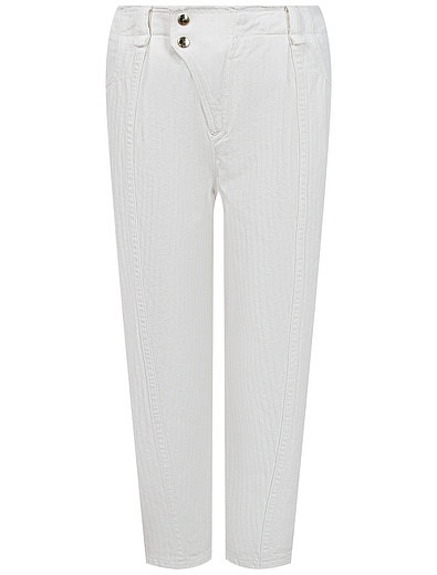 Белые брюки из хлопка Chloe - 1084509271191 - Фото 1