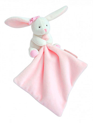 Комфортер Кролик розового цвета 10 см Dou Dou et Compagnie - 7124500370173 - Фото 3