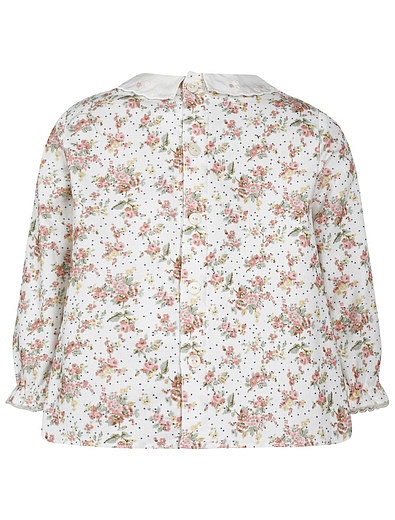 Блуза с цветочным принтом Tartine et Chocolat - 1034509285483 - Фото 2