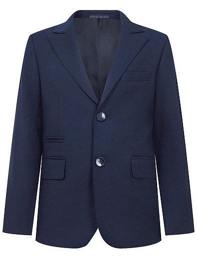 Синий классический костюм из пиджака и брюк SILVER SPOON - 6024519080258 - Фото 5