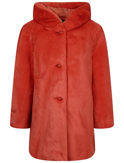 Оранжевое меховое пальто Vicolo - 1124509081274 - Фото 1