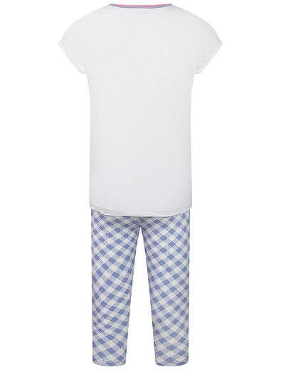 Хлопковая пижама с принтом «Русалка» Sanetta - 0214509171455 - Фото 2