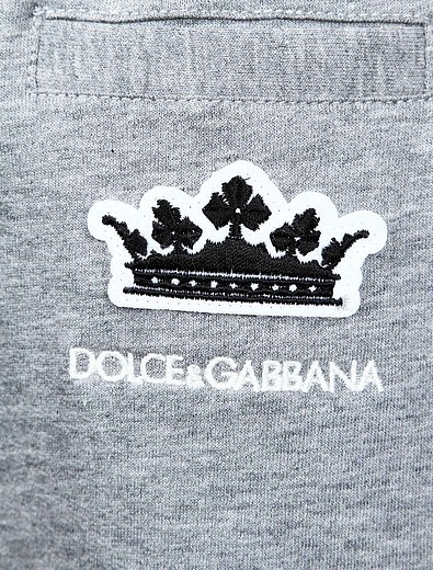 Спортивные брюки с завязкой-шнурком на талии Dolce & Gabbana - 4241719871093 - Фото 3