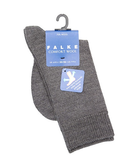 Серые носки с добавлением шерсти FALKE - 1531719480214 - Фото 1