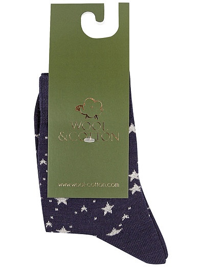 Шерстяные носки со звездами WOOL & COTTON - 1534529180985 - Фото 1