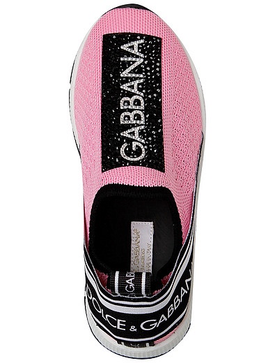 Сникеры-слипоны sorrento с логотипом на ленте Dolce & Gabbana - 2214529070118 - Фото 4