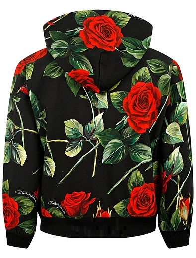 Толстовка с принтом розы Dolce & Gabbana - 0074509181171 - Фото 3