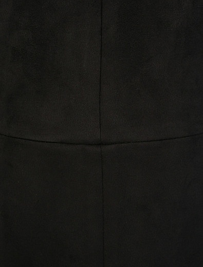 Черное замшевое платье с оборками Milly Minis - 1051109880016 - Фото 2