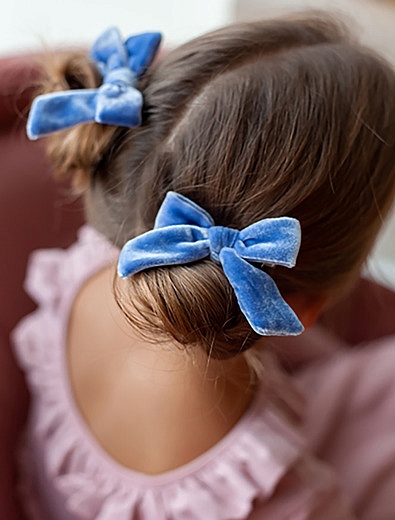 Две голубые резинки для волос &quot;бантик&quot; SKAZKA LOVERS - 4884508270136 - Фото 2
