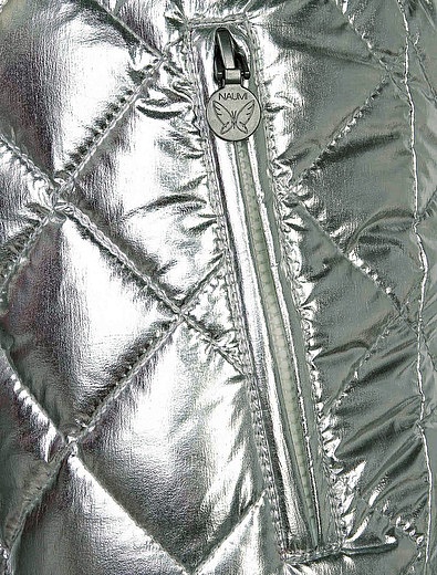 Стеганые серебряные утепленные брюки NAUMI - 1604209880013 - Фото 3