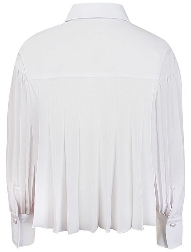 Белая блуза плиссе Prairie - 1034509281850 - Фото 6