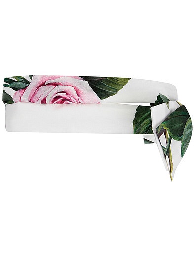 Повязка с принтом Тропические розы Dolce & Gabbana - 1421209070073 - Фото 1