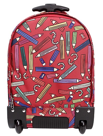 Рюкзак на колесах с принтом карандаши и точилки Dolce & Gabbana - 1501328980023 - Фото 4