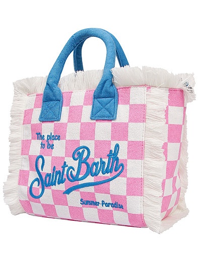 пляжная сумка в клетку MC2 Saint Barth - 4134508270095 - Фото 3