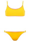 Желтый раздельный купальник с логотипом - 0884509275226
