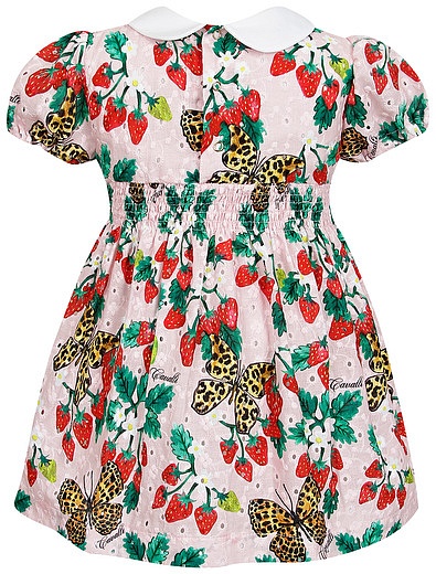 Платье с клубникой и бабочками Roberto Cavalli - 1054709372554 - Фото 2