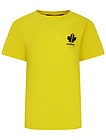 Жёлтая футболка из хлопка - 1134529370715