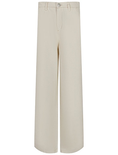 Кремовые брюки с накладным карманом LES COYOTES DE PARIS - 1084509370733 - Фото 1