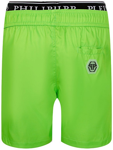 зелёные пляжные шорты Philipp Plein - 4104519271978 - Фото 2