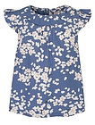 Синяя блуза с цветочным принтом - 1034509411684
