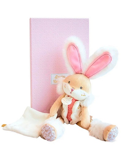 Розовый плюшевый кролик 29 см Dou Dou et Compagnie - 7124520180882 - Фото 2
