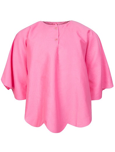 Хлопковая розовая блуза Il Gufo - 1030209670024 - Фото 1