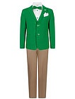Костюм с зеленым льняным пиджаком - 6054519370332