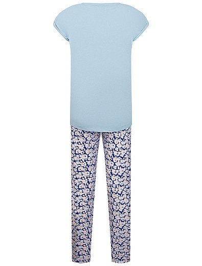 Пижама из хлопка с цветочным принтом Sanetta - 0214509171158 - Фото 2