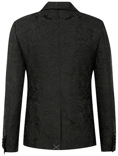 Пиджак из цветочного жаккарда с нашивкой Dolce & Gabbana - 1331119980013 - Фото 3