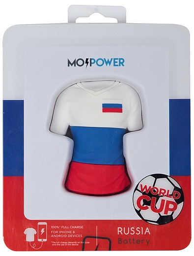 Внешний аккумулятор RUSSIA T-SHIRT Moji Power - 5354520180502 - Фото 1