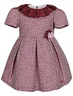 Леопардовое платье бордового цвета - 1054609286173