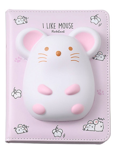 Блокнот со сквишем Мышка I Like Mouse формат А5 Михи-Михи - 5194508280042 - Фото 1