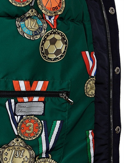 Куртка с нашивкой медали Dolce & Gabbana - 1074519086410 - Фото 5