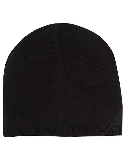 Чёрно-белая шапка с крупным логотипом №21 kids - 1354509281521 - Фото 3