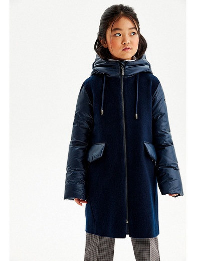 Комбинированное пальто на молнии SILVER SPOON - 1124509280905 - Фото 8