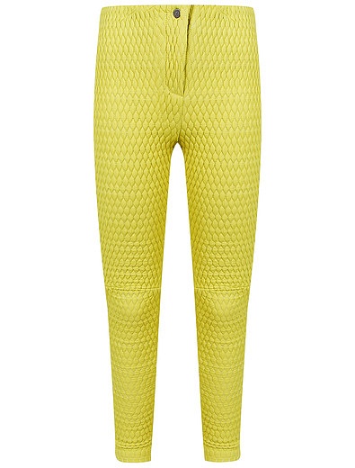 Желтые стеганые утепленные брюки NAUMI - 1602809980010 - Фото 1