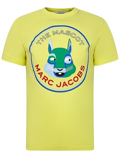 Желтая футболка с принтом &quot;The Mascot&quot; Marc Jacobs - 1134529177307 - Фото 1