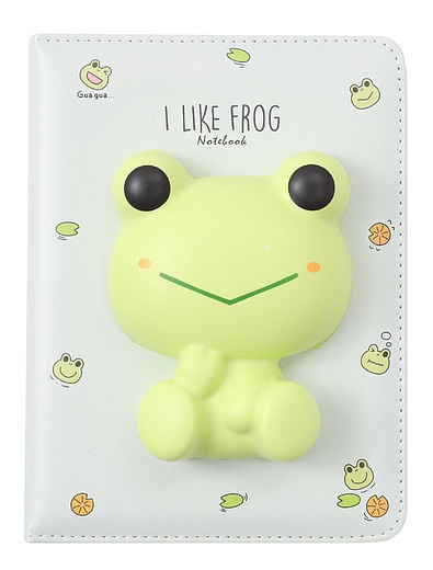 Блокнот со сквишем Лягушонок I Like Frog формат А5 Михи-Михи - 5194528280213 - Фото 1
