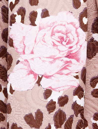 Юбка с леопардовым и цветочным принтом Miss Blumarine - 1042509680610 - Фото 2