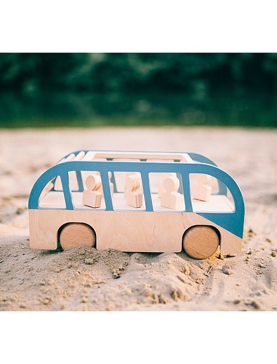 Игрушечный деревянный автобус Гору в дом - 7134529273386 - Фото 2